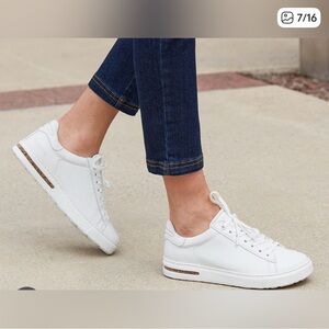 Birkenstock White Wide Toe box Sneakers, Worn Once!